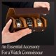 thumbnail image 2 of Funda de viaje Watch Roll QWATCHBANDS de piel de napa para hombre, 2 of 6