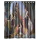 thumbnail image 1 of Cortina de ducha con diseño de gatos y flores de Angels Comfort, con ganchos, tamaño 60 x 72 pulgadas, 1 of 3