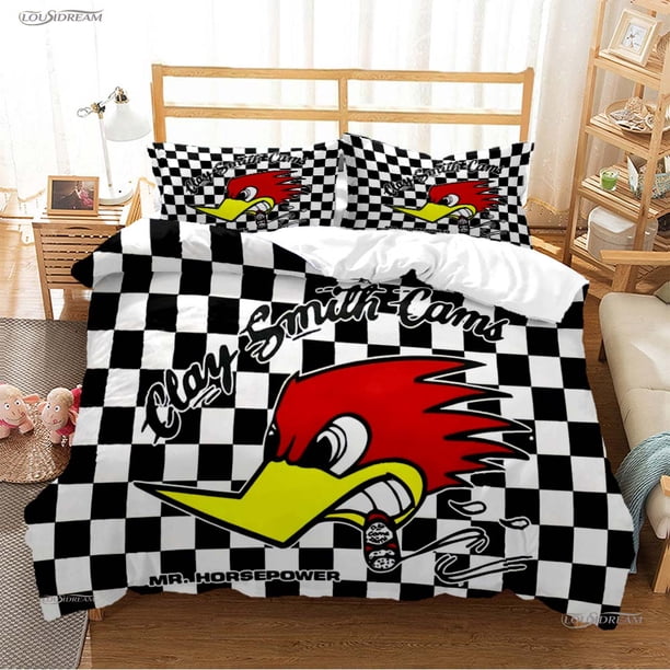 Clay S-Smith Cams All Season Duvet Cover Cute Bedding set Luxury Soft Quilt Cover and Pillowcases Teens Single/Double/Queen/ Bed Sheets