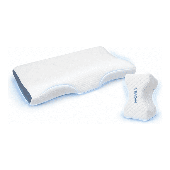 Set Almohada Ortopédica Cervical Y Cojín Para Piernas Woven