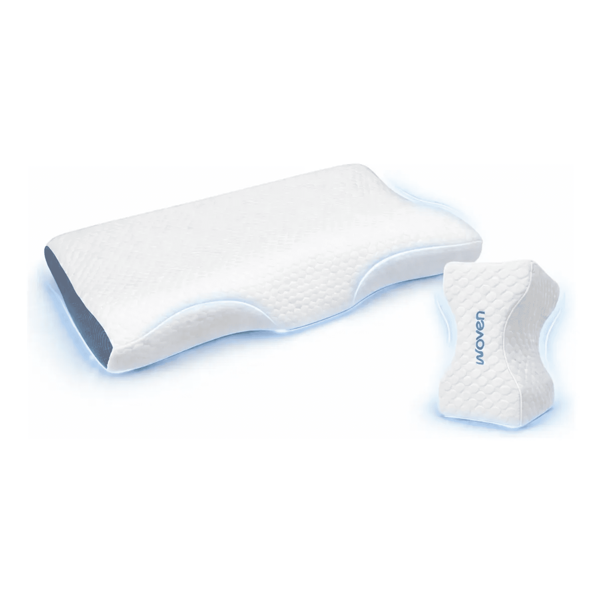 Set Almohada Ortopédica Cervical Y Cojín Para Piernas Woven
