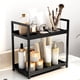 thumbnail image 5 of Estante de baño Fixwal de madera de dos niveles para encimera de baño, ideal para cosméticos, 5 of 5