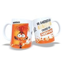 Arumistorechile - Tazon Taza Colección Intensamente 2 Frases - Ansiedad