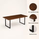 thumbnail image 5 of Mesa de Comedor Estilo Industrial 160x90 - Madera Oscura Walnut, 5 of 7
