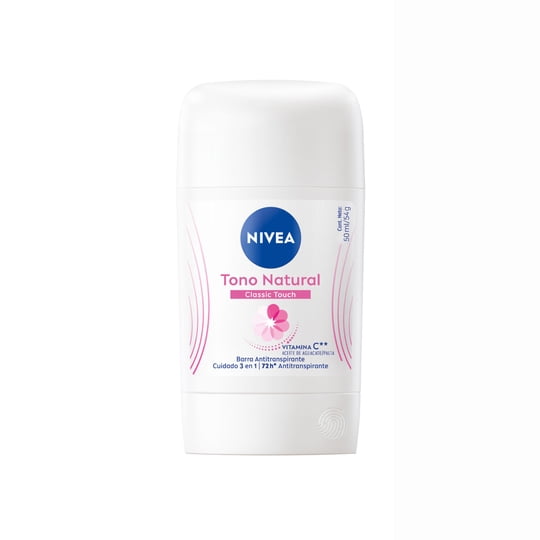 Desodorante Barra Nivea Aclarado Natural Classic Touch Mujer