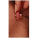 thumbnail image 4 of Aros Sin Perforacion corazon punto de luz bañado En Oro 18k, 4 of 7