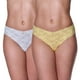 thumbnail image 1 of Pack 2 Calzones Bikini Encaje 20577 Blanco XL, 1 of 2