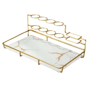 Magideal - Soporte Organizador De Pasta Multifuncional, Estante Para Encimera De Tocador De Baño, Soporte Para Cepillo Eléctrico Para Peine, Mostrador De Cocina Blanco