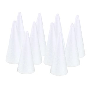 Bothyi - Cono De Espuma Artesanal Diy Chico Pintura Manualidades Niños Juguete Educativo 98Mm 10 Uds