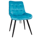 thumbnail image 1 of Silla Milano Velvet Base Negra, 1 of 2