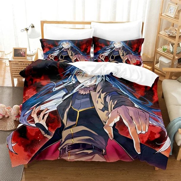 Time I Got Reincarnated As A Slime Rimuru Kids Gift Duvet Cover Pillowcases Queen King Single SizeBed Sheets