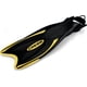 thumbnail image 4 of Aletas de natación Cressi ajustables con tacón abierto, negro/amarillo, M/L, 4 of 6