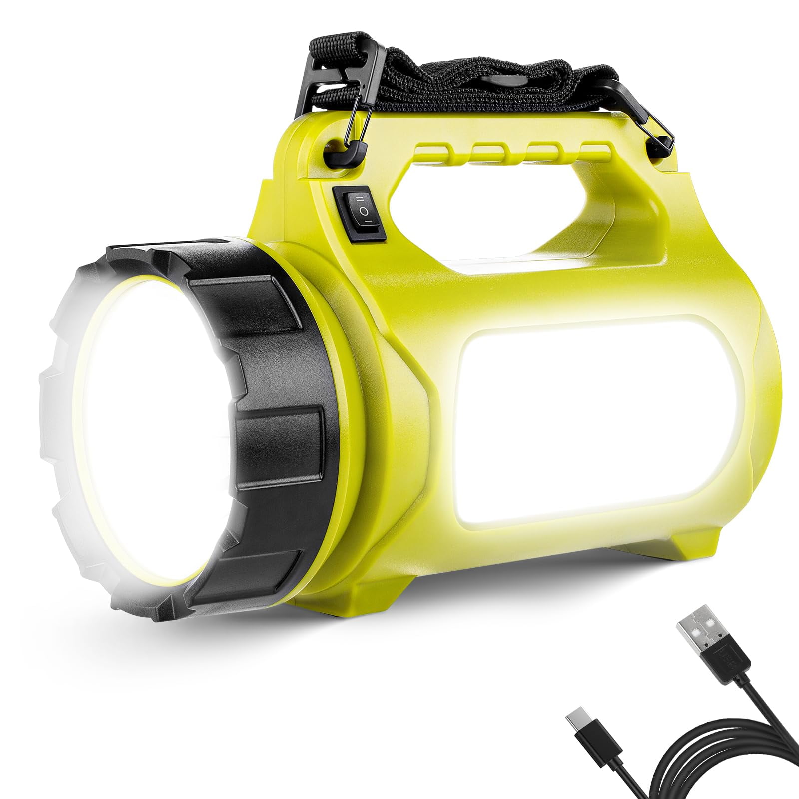Lighting Ever - Linterna Led Recargable Ever De 1000 Lúmenes Con Batería Externa
