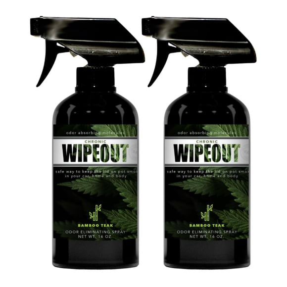 Spray eliminador de olores a humo Chronic Wipeout, 2 x 480 ml, bambú