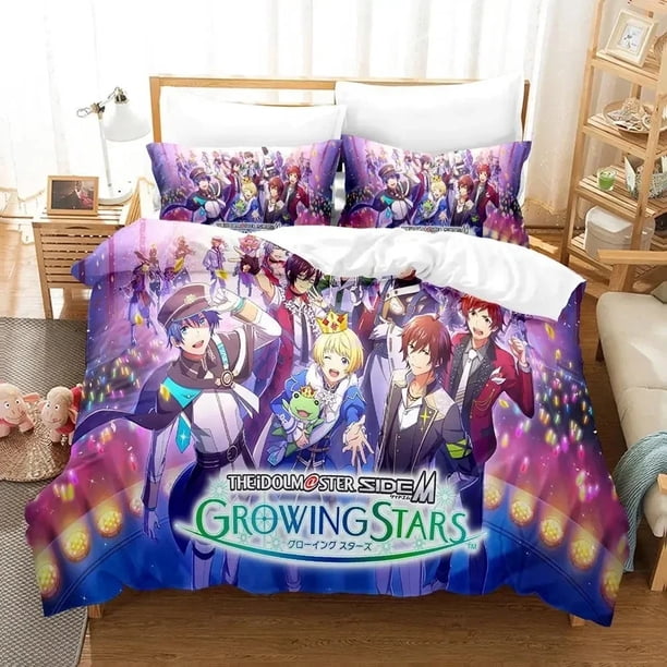 Idolmaster SideM Bedding Set Duvet Cover Bed Set Quilt Cover Pillowcase Comforter Size Boys Adult Bedding Set Bed Sheets