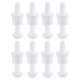 thumbnail image 1 of Uxcell 8 piezas de tornillos de bisagras para asiento de inodoro, tornillo de perno de bisagra de asiento de inodoro de plástico universal blanco, 1 of 6