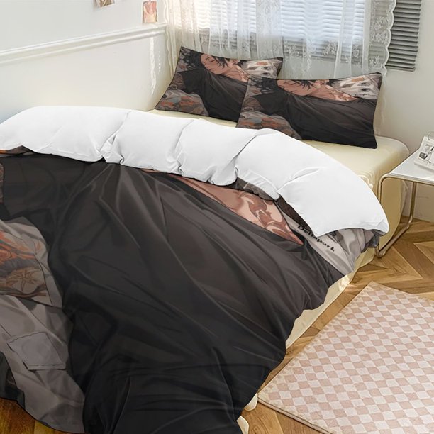 Tokyo Revengers Anime Home Bed 3-piece Set Classic Japanese Anime Polyester Wash Student Dormitory Set