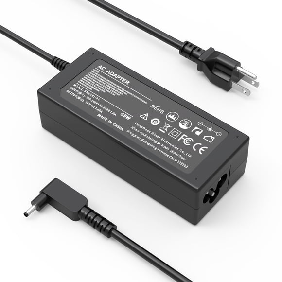 Cargador portátil de 65 W y 45 W, adaptador de corriente alterna para Acer Aspire