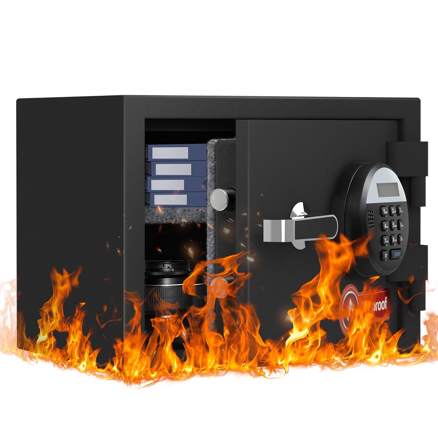 Caja Fuerte Ignífuga Locksworth De 1.2 Pies Cúbicos Con Sistema De Alarma