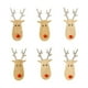 thumbnail image 1 of 6 Piezas De árbol De Navidad Colgante De Madera Con Clips Para Decoración De Fiestas En El Hogar Reno Plateado, 1 of 3