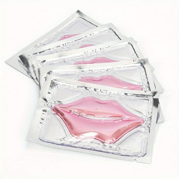 5pcs Crystal Collagen Lip Mask: Get Plump, Moisturized Lips Instantly with Anti-Wrinkle Korean Cosmetics!