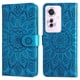 thumbnail image 1 of Funda tipo cartera FOXDOCK para OPPO F25 Pro , diseño girasol en relieve, cuero PU, cierre magnético, soporte y tarjetero, 1 of 5