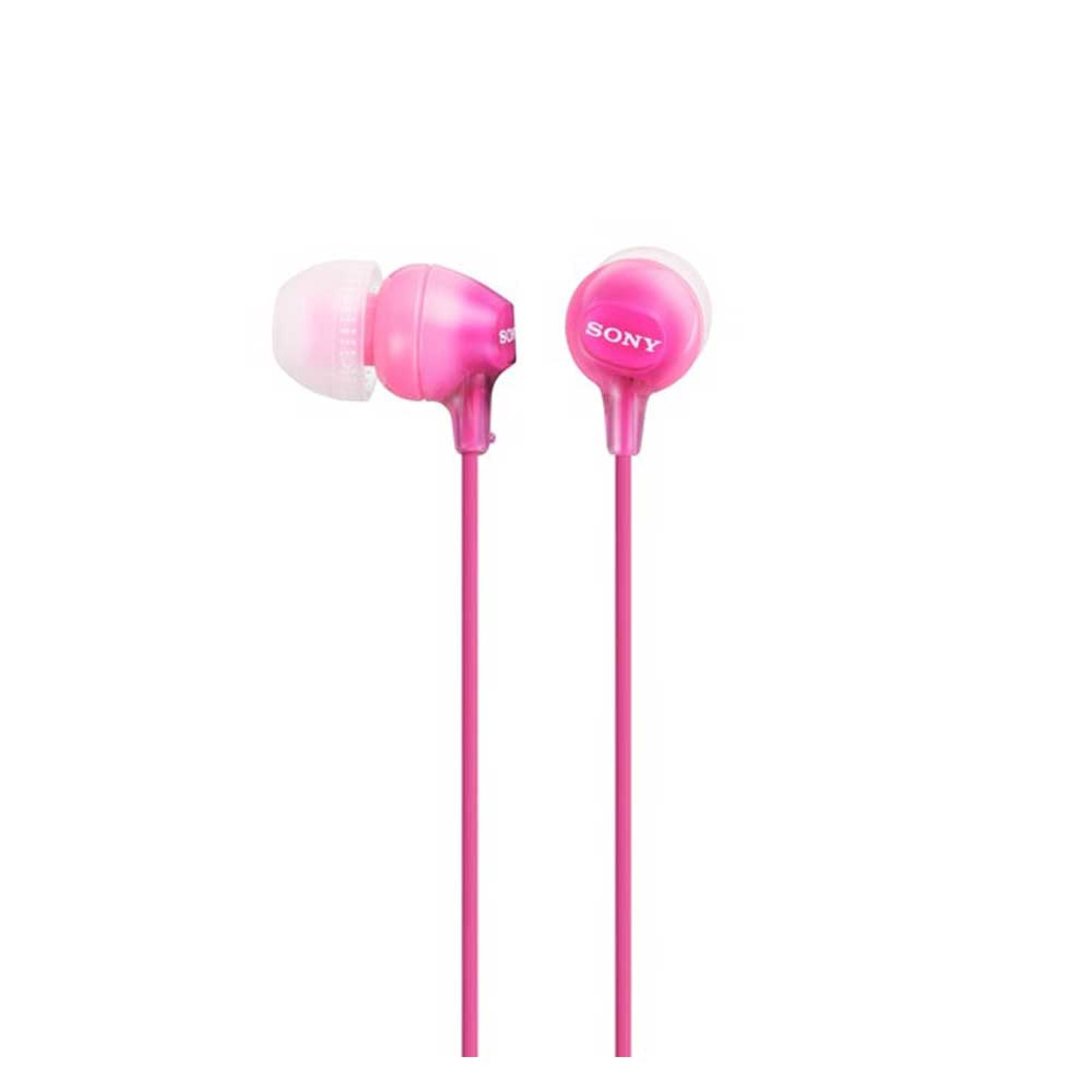 Sony - Audífonos In Ear Mdr-Ex15L Con Cable Rosado