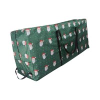 Bothyi - Bolsa De Almacenamiento Para Árbol De Navidad, Soporte Para Guirnalda, Colgantes, Suministros Para Fiestas, Cabeza De Papá Noel Verde
