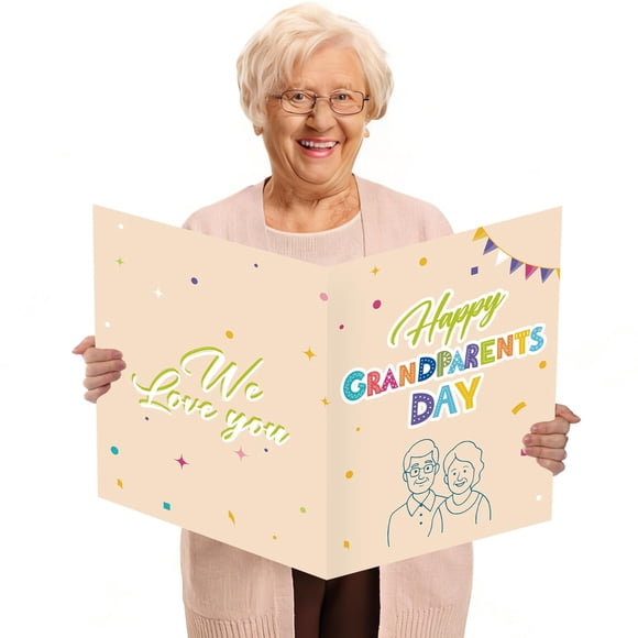 Tarjeta de felicitación Idealmuzik Giant Abuelos Day 36 x 56 cm