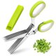 thumbnail image 1 of Herb Scissors X-Chef, multiusos, 5 cuchillas, para cocina, color verde, 1 of 8
