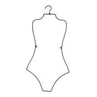 Magideal - Colgador De Traje De Baño, Colgador De Lencería, Almacenamiento Y Exhibición, Colgador De Traje De Baño, Estante De Exhibición En Forma De Cuerpo, Col Negro