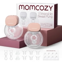 Momcozy S9 Pro Extractor De Leche Eléctrico, Manos Libres, Rosa 24Mm, 2 Unid