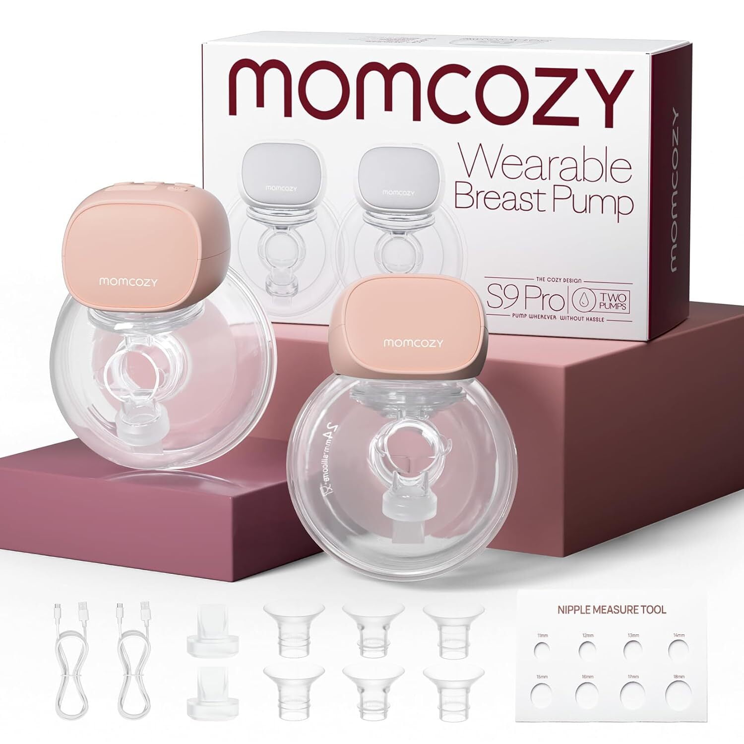 Extractor De Leche Eléctrico Momcozy S9 Pro Rosa 24mm 2 Unid