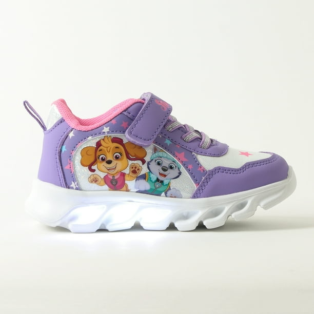 Zapatillas Con Luces Niña Stars Morado Paw Patrol