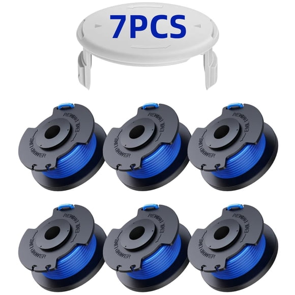 Hilo para desbrozadora Eventronic de 0,065" y 20 m, 6 bobinas con tapa