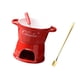 thumbnail image 5 of Calentador De Mantequilla Para Aperitivos, Tapas Y Fondue Para Fiestas, Compromisos Y Aniversarios, Color Rojo, 5 of 5