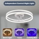 thumbnail image 2 of Ventilador de techo Fszdorj F105 de 60 cm con luz, 6 velocidades y control remoto por app, 2 of 7