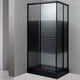 thumbnail image 1 of Shower Door 110x70 Rectangular Strava Negro, 1 of 7