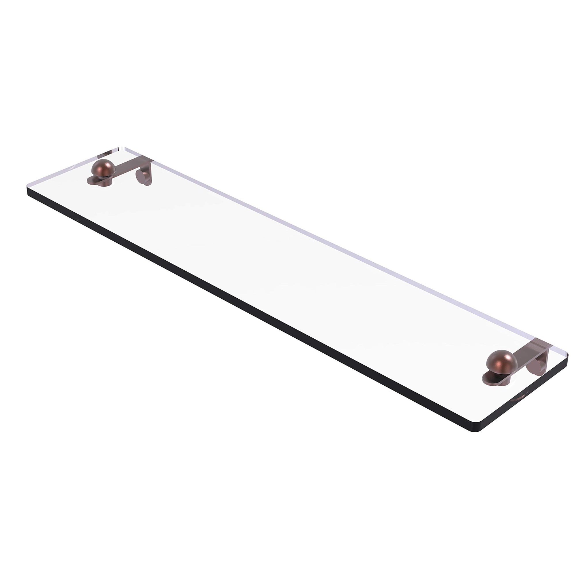 Estante De Vidrio Allied Brass Rc-1/22 Vanity, 22 Pulgadas, Cobre