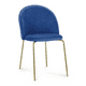 thumbnail image 1 of Silla Nordic Felpa Gold - Azul, 1 of 3