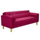 thumbnail image 2 of Sofa Retro 3cg Felpa 01 Burdeo, 2 of 6