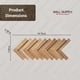 thumbnail image 4 of Paneles 3D de Pared Wall!Supply 15 cm × 36 cm Teca – Pack de 16, 4 of 6