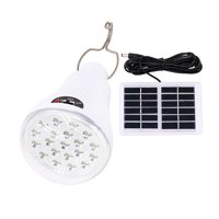 Genérico - Ampolleta Led Recargable Solar, Con Panel De Carga 20W