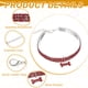 thumbnail image 3 of Collar para Gato con Diamantes de Imitación Uxcell, Collares Básicos para Perros Ajustables Brillantes con 3 Filas de Collares para Perros con Colgante de Hueso (12-14 Pulgadas, Rojo), 3 of 7