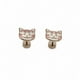 thumbnail image 1 of Aro de Gatito con esmalte Blanco y Rosado, 1 of 2