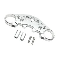 Magideal - Reemplazo De Soporte De Horquilla Delantera, Accesorios Duraderos Rendimiento Automotriz, Abrazadera De Amortiguador De Motocicleta Para , Plata