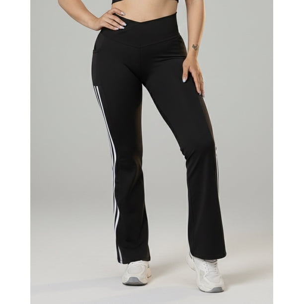 Calza Flare Mujer Tiro Alto con Bolsillos