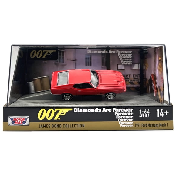 Auto coleccionable Motormax Ford Mustang Mach 1 a escala 1:64 de James Bond