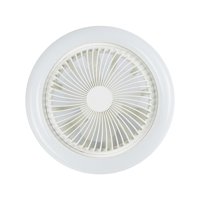 Ioensy - Ventilador De Techo Con Luz Ventiladores De Techo De Perfil Bajo Ventilador De Techo De Oficina Con Lámpara Blanca 30W