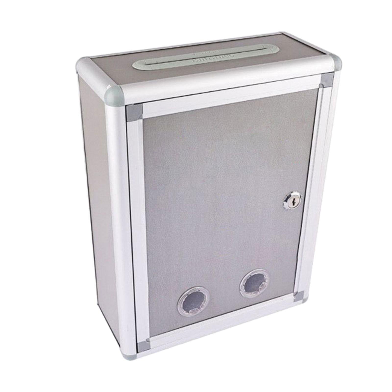 Magideal - Buzón Montado En La Pared, Reemplazo De Gran Capacidad, Caja De Entrega Segura De Metal Duradero, Buzón De Bloqueo Para Unidades Comunitarias Y Aparta Bm035 Entrada Superior